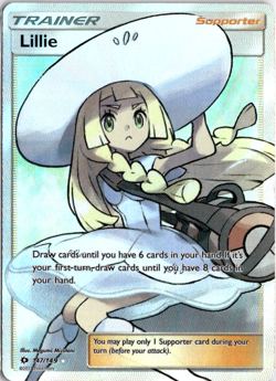 Lillie 147/149 Pokemon Sun & Moon Base Set Ultra Rare NM - Image 1