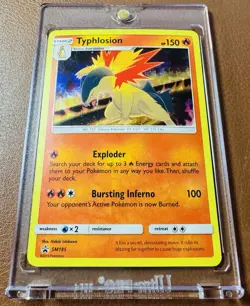 2019 Pokemon TCG Typhlosion - Black Star Promo Cosmos Holo - SM185 - Sun & Moon - Image 2