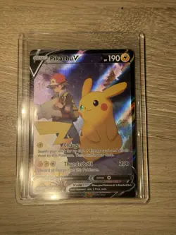 2022 POKEMON SWORD & SHIELD LOST ORIGIN TG16 FULL ART/PIKACHU V *🔥MINT🔥* - Image 1