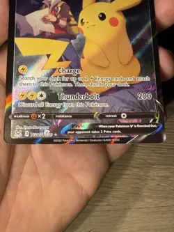 2022 POKEMON SWORD & SHIELD LOST ORIGIN TG16 FULL ART/PIKACHU V *🔥MINT🔥* - Image 3