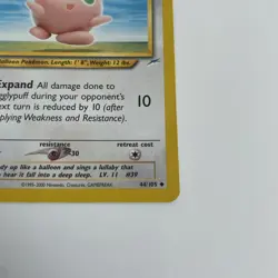Pokemon Jigglypuff Neo Destiny 44/105 - Yuka Morii Uncommon *MP* - Image 5