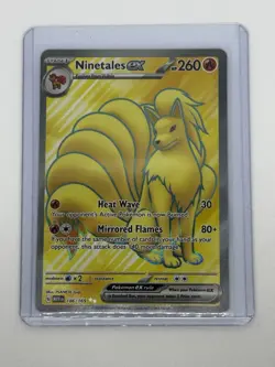 Ninetales ex 186/165 Full Art Ultra Rare Pokemon Scarlet Violet 151 - Image 1