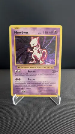 Pokemon Mewtwo TCG Card Evolutions Cracked Ice Holo, 51/108 LP - Image 1