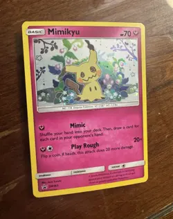 Pokemon TCG Mimikyu SM163 SM Promo Holo Basic 70 HP English - Pokemon Co. - Image 1