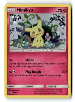 Pokemon Card Mimikyu Holo LP SM Promos SM163 - Image 1