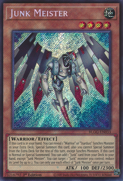 Junk Meister BLGG-EN033 Secret Rare 1st Edition Yu-Gi-Oh! English - Image 1