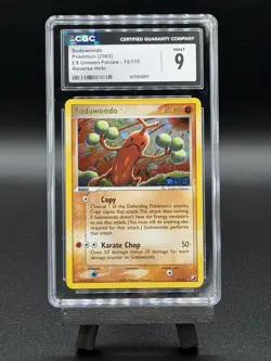 Pokemon Sudowoodo Unseen Forces STAMPED Rev Holo Rare #15 - POP 23 - MINT CGC 9 - Image 1