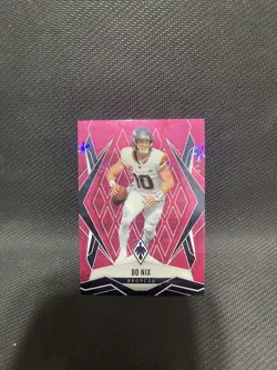 2025 Panini Phoenix - Bo Nix #83 Pink Winter /299 🔥✅ - Image 1