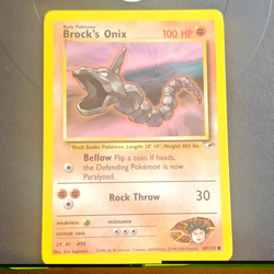 Wizards Brock's Onix 069/132 Gym Heroes Unlimited Regular 100HP 1999 - Image 1