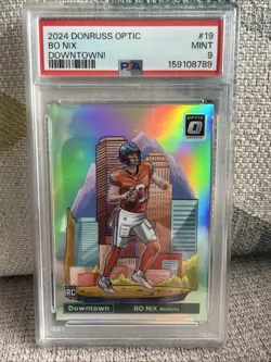 2024 Panini Donruss Optic - Downtown! Bo Nix #19 (RC) - Image 1