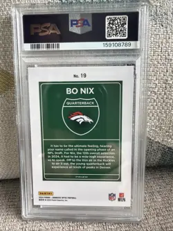 2024 Panini Donruss Optic - Downtown! Bo Nix #19 (RC) - Image 3