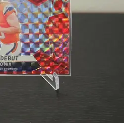 Panini 2024 Mosaic Bo Nix Denver Broncos NFL Debut Red Camo Rookie Card #271 - Image 5