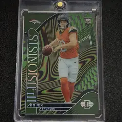 2024 Panini Illusions Bo Nix Denver Broncos Illusionists Insert RC #4 - Image 1