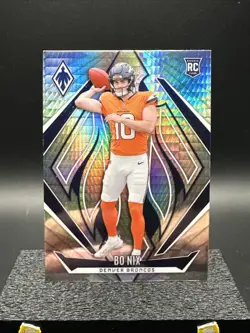 2024 Panini Phoenix - Rookies Bo Nix #159 Hyper (RC) - Image 3
