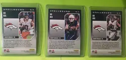 2025 Panini Donruss Elite Spellbound Bo Nix Set Denver Broncos LAVENDER - Image 2