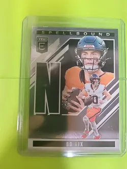 2025 Panini Donruss Elite Spellbound Bo Nix Set Denver Broncos LAVENDER - Image 3