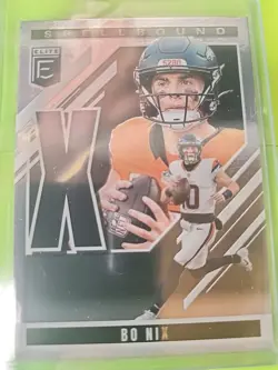 2025 Panini Donruss Elite Spellbound Bo Nix Set Denver Broncos LAVENDER - Image 5
