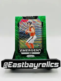 2024 Panini Prizm #3 BO NIX Emergent Rookie Green Wave Prizm DEN Broncos - Image 1