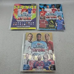Topps Match Attax Football Card Bundle 3 Binders With Lots Of Cards Job Lot - Image 1