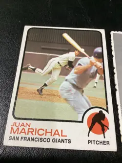 2x Juan Marichal HOF Lot 1969 SF Deckle Giants 1973 Topps Card #480 EXNM Red Sox - Image 2