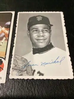 2x Juan Marichal HOF Lot 1969 SF Deckle Giants 1973 Topps Card #480 EXNM Red Sox - Image 3