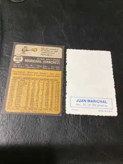 2x Juan Marichal HOF Lot 1969 SF Deckle Giants 1973 Topps Card #480 EXNM Red Sox - Image 5