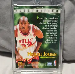 SkyBox 1995-96 Skybox Premium Electrified Insert Michael Jordan #278 Bulls - Image 2