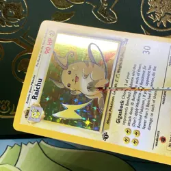 1st Edition Raichu 14/62 Fossil Holo Rare Pokemon Card LP + NM - - Image 4