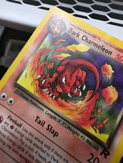 Pokemon - Dark Charmeleon W Stamp - 32/82 WOTC hp damaged - Image 3