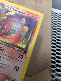 Pokemon - Dark Charmeleon W Stamp - 32/82 WOTC hp damaged - Image 4