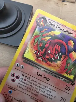 Pokemon - Dark Charmeleon W Stamp - 32/82 WOTC hp damaged - Image 5