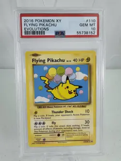Pokemon TCG Evolutions Flying Pikachu Card 110/108 2016 Regular Card - Image 1