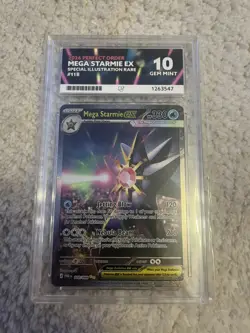 Pokemon TCG Mega Starmie EX 118/088 ACE 10 SIR Perfect Order Sub Grades - Image 1