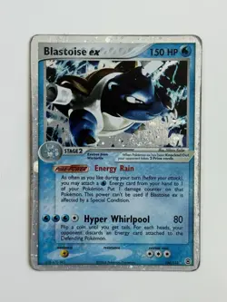Pokemon TCG Blastoise ex 104/112 Fire Red & Leaf Green Holo Silver Border - Image 1