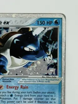 Pokemon TCG Blastoise ex 104/112 Fire Red & Leaf Green Holo Silver Border - Image 3