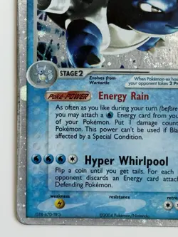 Pokemon TCG Blastoise ex 104/112 Fire Red & Leaf Green Holo Silver Border - Image 5