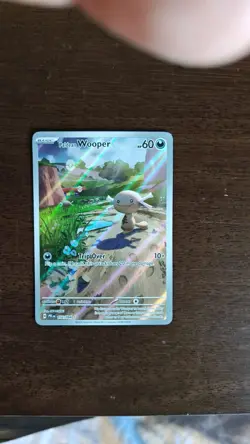 Pokemon TCG: Paldean Wooper 102/094 Illustration Rare ME02: Phantasmal Flames - Image 1