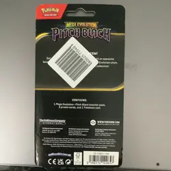 Pokemon TCG Mega Evolution—Pitch Black Blister Pack 1 Booster, 3 Promo, Coin - Image 2