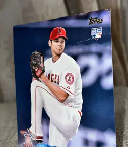 🔥 2022 Topps Series 2 Shohei Ohtani Pitching RC Box Topper Oversized RARE - Image 4