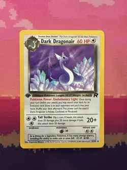 Pokemon Card Dark Dragonair Team Rocket 1st Edition Uncommon 33/82 Near Mint - Image 1