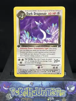 Pokemon Card Dark Dragonair 33/82 Team Rocket 1st Edition Uncommon Light Played - Image 1
