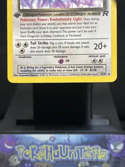 Pokemon Card Dark Dragonair 33/82 Team Rocket 1st Edition Uncommon Light Played - Image 3