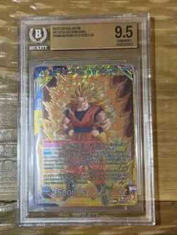 Dragon Ball MASTERS BT22-135 SS3 SON GOKU PREMONITIONS OF A FIERCE SR BGS 9.5 GM - Image 1