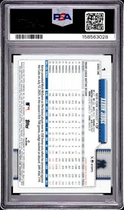 2026 Topps Series 1 - Aaron Judge #1 PSA 9 - Image 2
