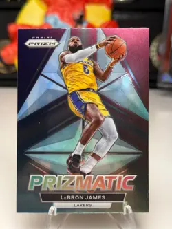 2023-24 Panini Prizm Prizmatic LeBron James Los Angeles Lakers NBA HOF PHL #9 - Image 1