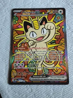 Pokemon Meowth ex 121/088 ENGLISH Perfect Order SIR - Image 1