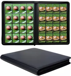 Premium 1000+ Pockets Card Binder,16 Pockets Trading Card Binder Ringless Side L - Image 1