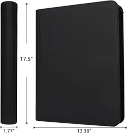 Premium 1000+ Pockets Card Binder,16 Pockets Trading Card Binder Ringless Side L - Image 2