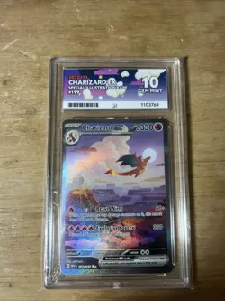 Pokemon TCG Charizard Ex 199/165 151 SIR Ace 10 Gem Mint - Image 2