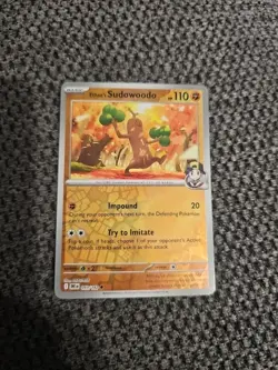 Pokemon TCG: Destined Rivals - Ethans Sudowoodo - 093/182 (Reverse Holo) - Image 1